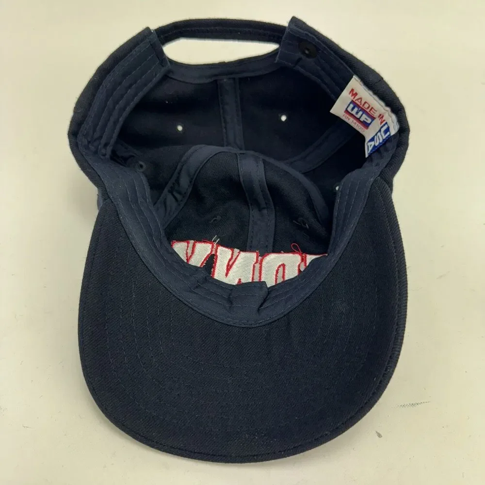 Vintage FDNY Blue Strapback Hat USA Made 90s Used Condition Dad Street Wear Cap